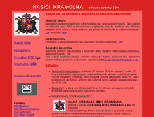 Tablet Screenshot of hasici.kramolna.cz